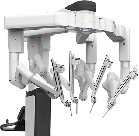 da Vinci surgical robot system in operation room.