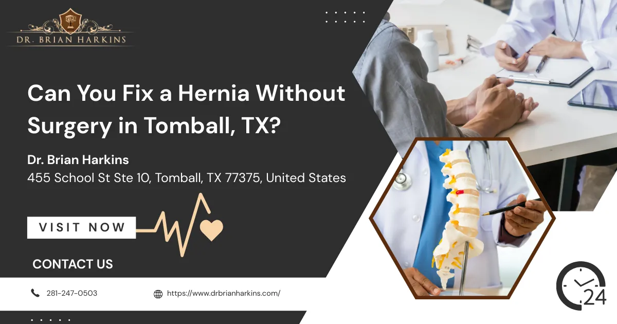 can you fix a hernia without surgery in tomball tx