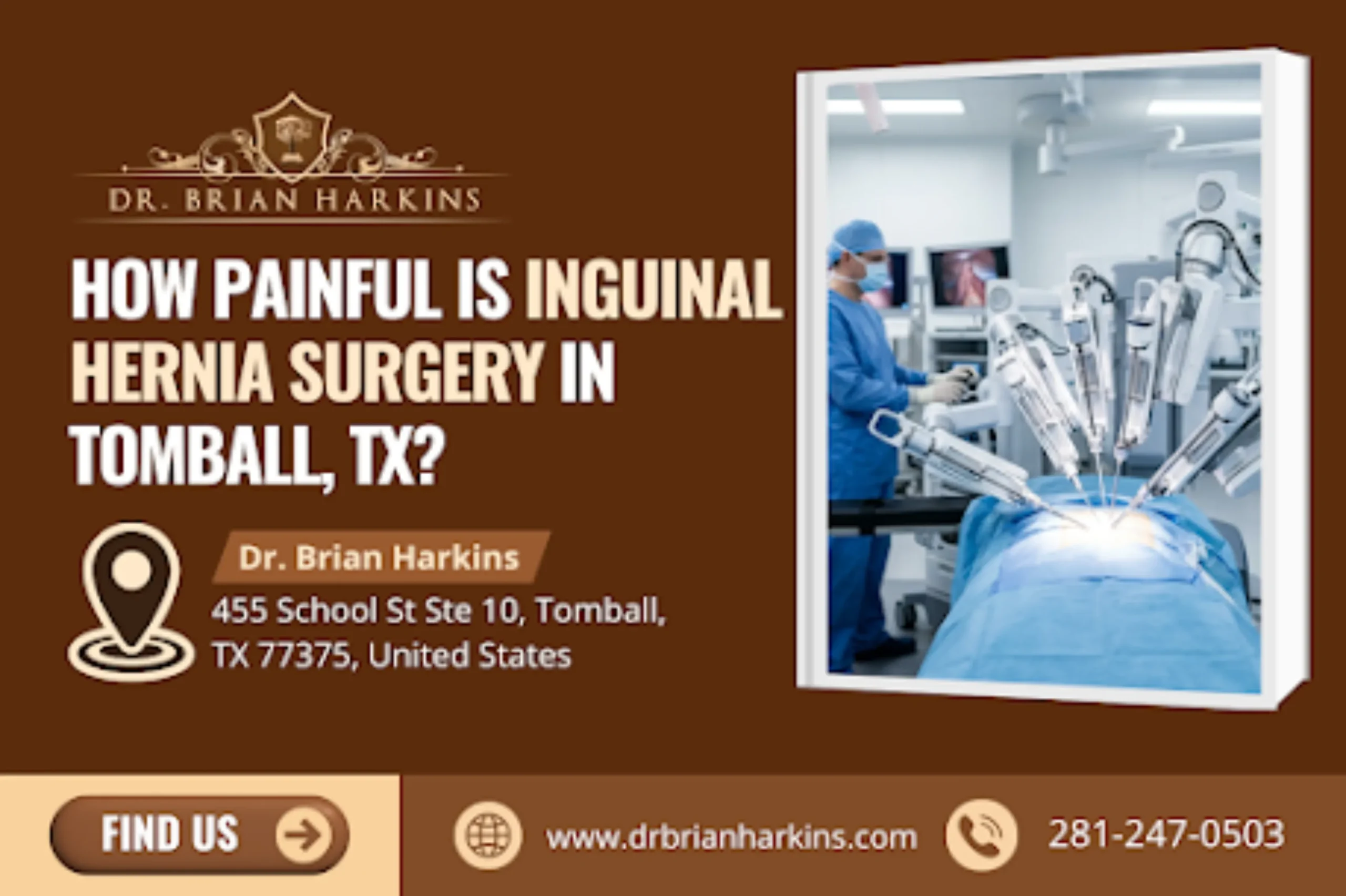how painful is inguinal hernia surgery in tomball tx
