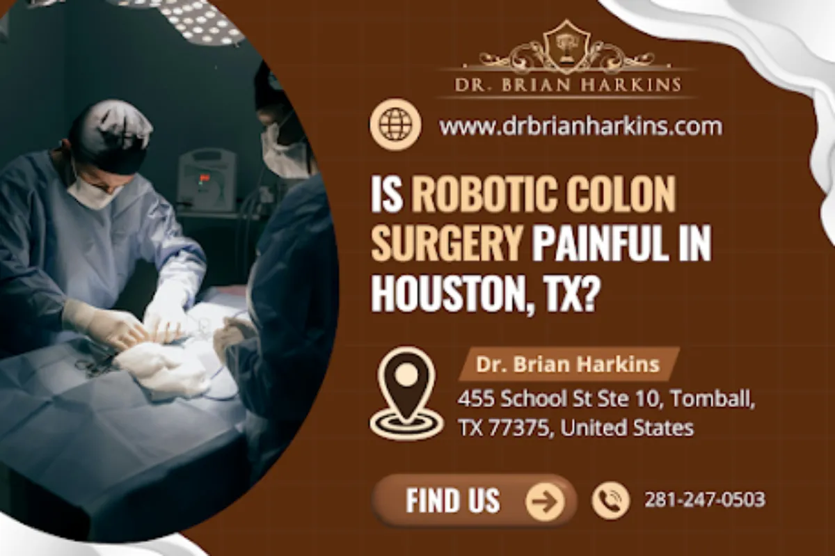 is robotic colon surgery painful in houston tx