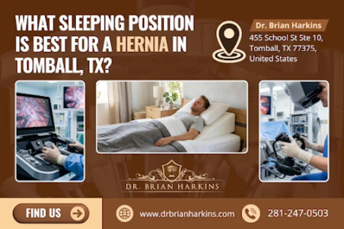 what sleeping position is best for a hernia in tomball tx
